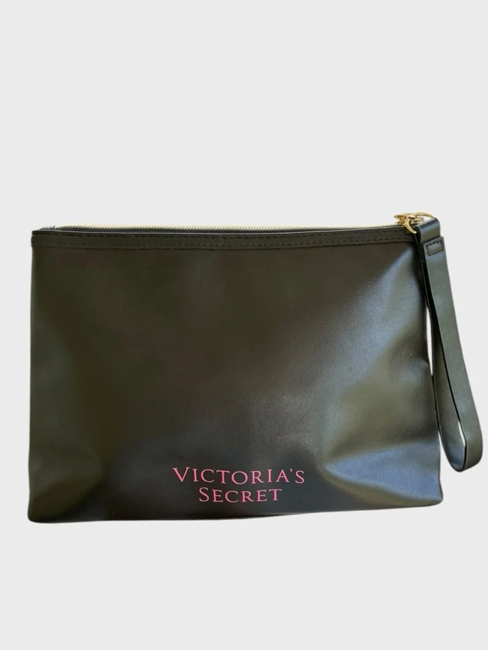 Victoria’s Secret Sequin Cosmetic Bag Love Pink Zipper Pouch Clutch